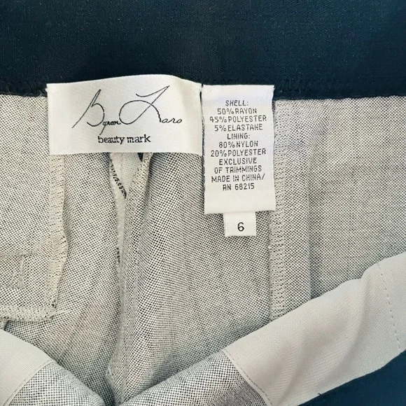 Byron Lars Beauty Mark Blue Pinstripe Crop Pants Size 6 - Picture 3 of 5